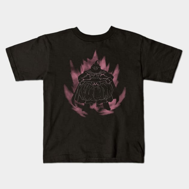 majin buu silhouette elegant design Kids T-Shirt by StoreEpic